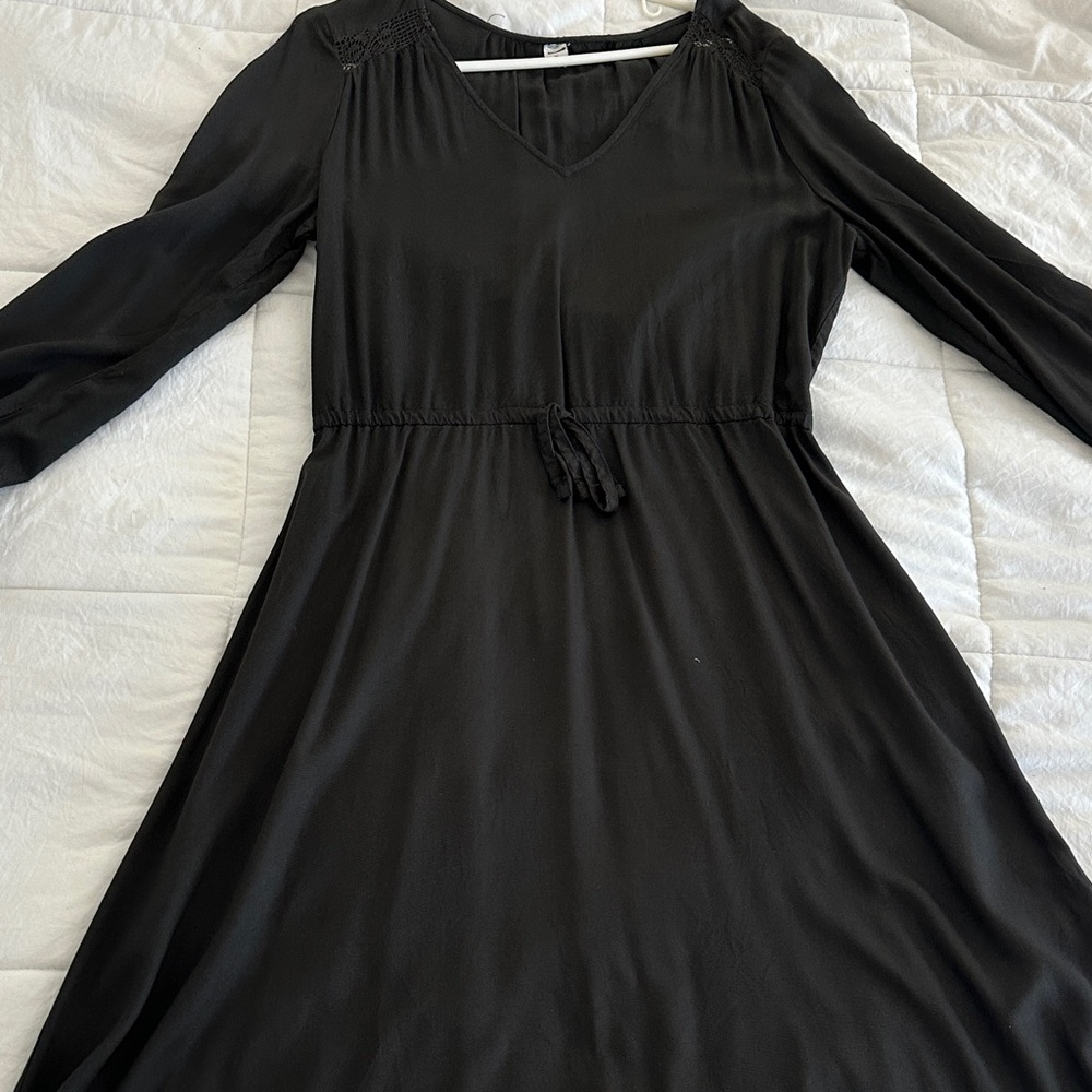 Old Navy Black Long Sleeve Dress
